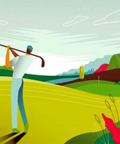lonely-golfer-paint-by-number