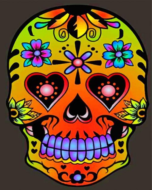 orange-candy-skull-paint-by-number