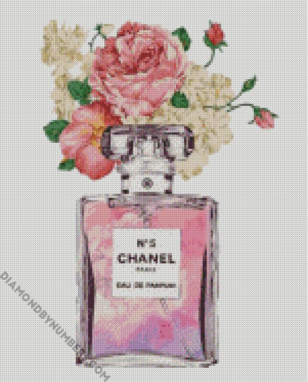 Chanel Perfume Bottle - 5D Diamond Painting - DiamondByNumbers