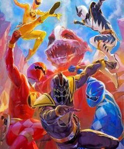 power-rangers-illustration-paint-by-number