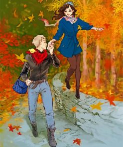 romantic-couple-walking-paint-by-numbers