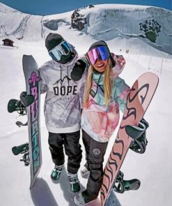 skiing-couple-paint-by-number