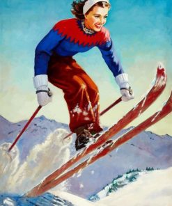 skiing-girl-jump-paint-by-number