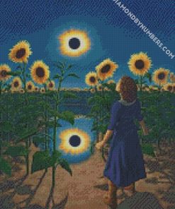 sunflowers field rob gonsalves diamond painting
