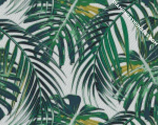tropical palm leaves lifestyle diamond paintings