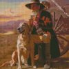 western old man and his dog diamond paintings