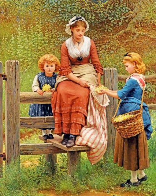 woman-and-daughters-paint-by-number