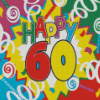 Happy 60th Birthday Diamond by numbers