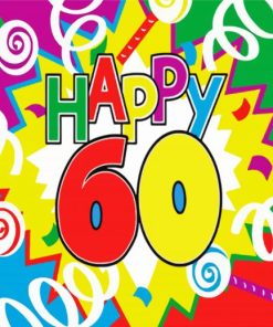 60th Birthday Diamond by numbers