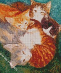 Kitten In a Puddle diamond painting