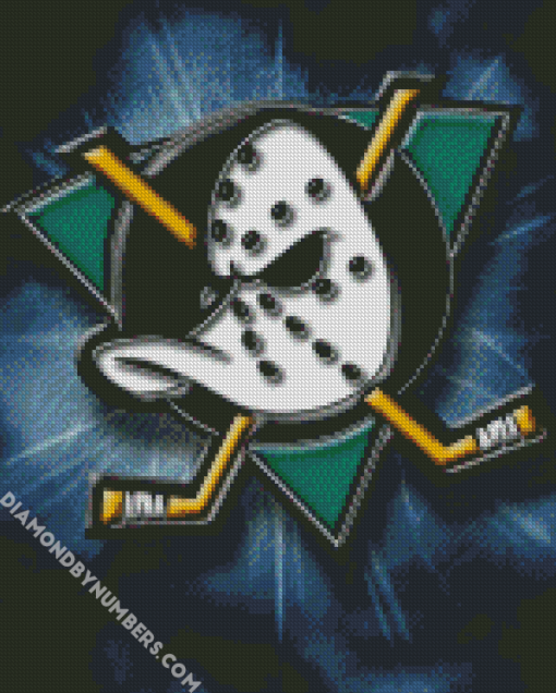 Mighty Ducks Logo paint by numbers