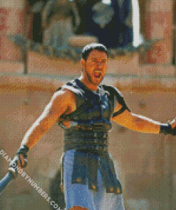 Gladiator Russell Crowe paint by numbers