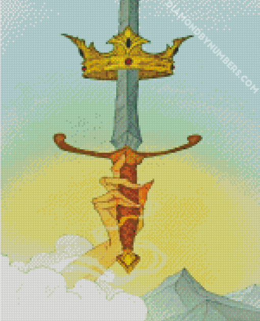 Sword Illustration paint by numbers