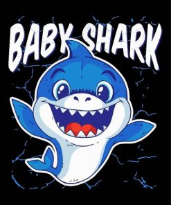 Baby Shark diamond paint by numbers