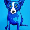 Blue Dog Diamond by numbers
