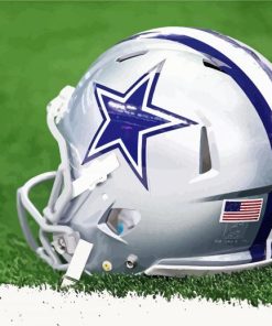 Dallas Cowboys Helmet Illustration paint by numbers