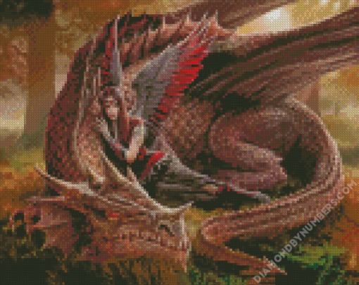 Dragon And Fairy diamond painting