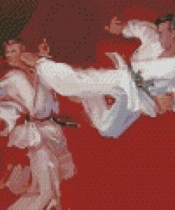 Karate Fighters diamond painting