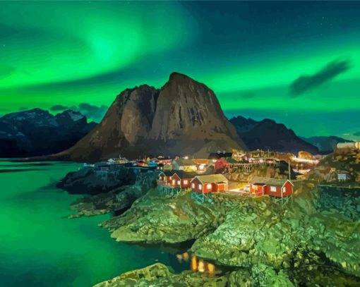 Lofoten Norsk diamond paint by numbers
