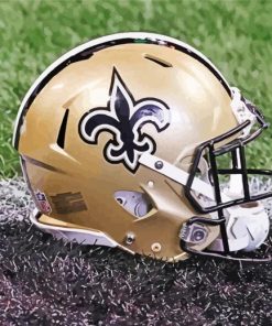 New Orleans Saints Helmet Diamond by numbers