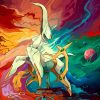 Abstract Arceus Pokemon paint by numbers
