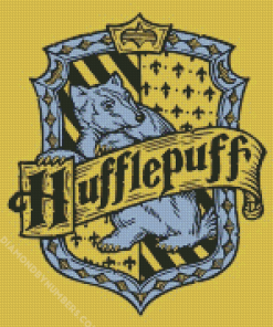 Aesthetic Hufflepuff paint by numbers