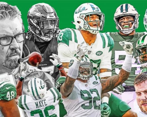 Aedthetic New York Jets Diamond by numbers