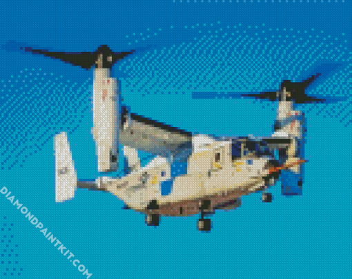 Aesthetic Osprey Helicopter diamond painting