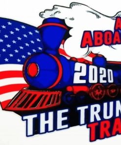 American Trump Train Paint By NumberPaint By Number