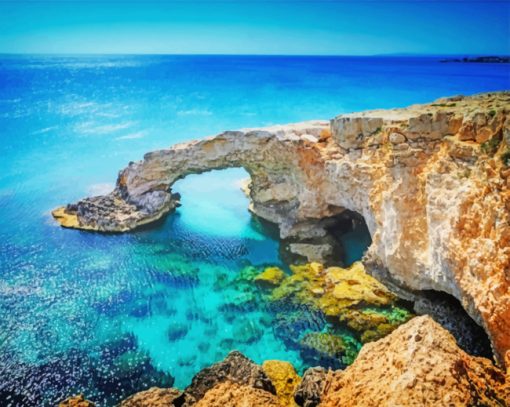 Cyprus Seascape Diamond by numbers