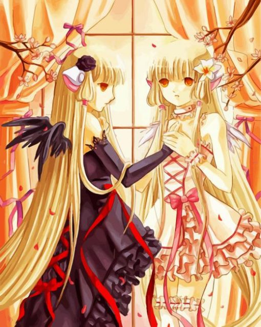 Freya And Chii Chobits Paint By Number