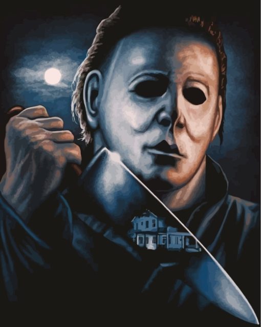 Scary Michael Myers Diamond by numbers