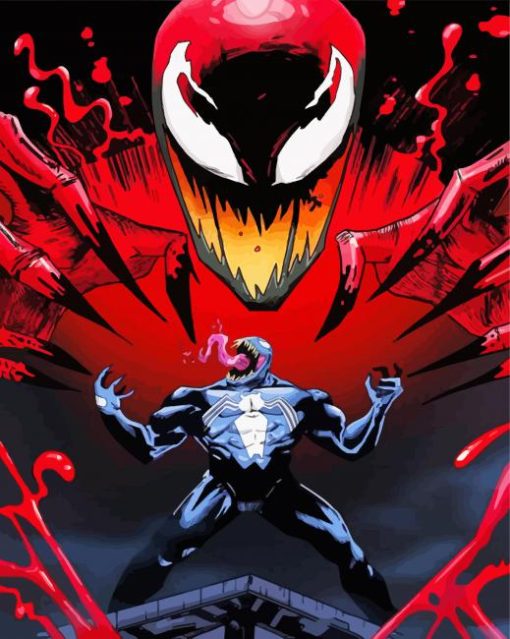 Venom Carnage Diamond by numbers