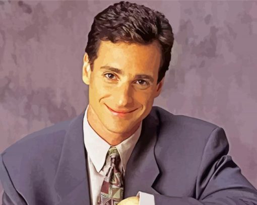 Young Bob Saget paint by numbers