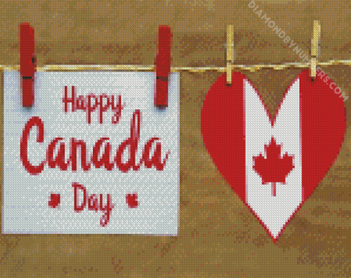Aesthetic Happy Canada Day diamond paintings