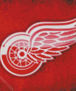 Detroit Red Wings logo diamond painting