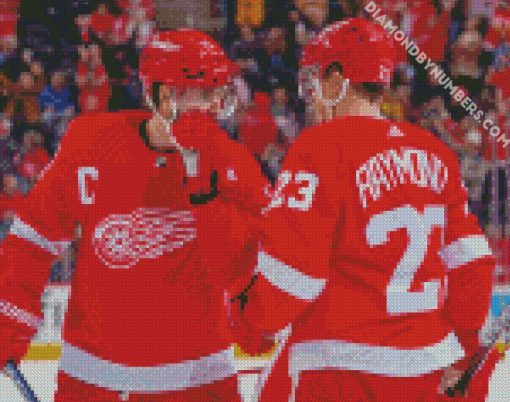 Detroit Red Wings players diamond painting