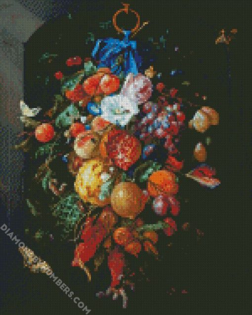 Festoon Of Fruit And Flowers diamond paintings
