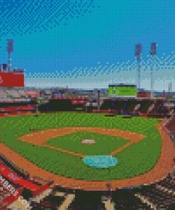 Aesthetic Great American Ballpark diamond painting