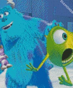 Cute Sully And Mike diamond painting