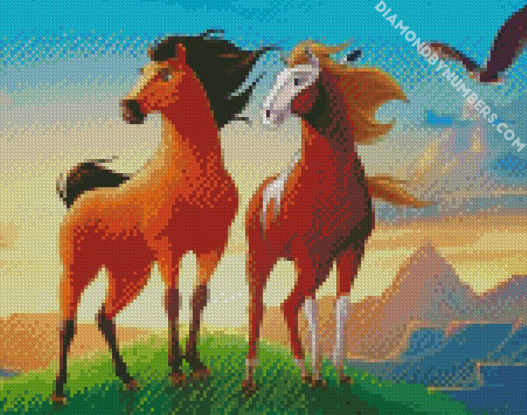 SPIRITED HORSE Diamond Painting Kit – DAZZLE CRAFTER