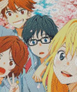 Your Lie In April Characters diamond painting