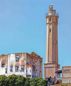 Alcatraz Lighthouse diamond painting