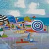 Ladies With Parasols On Th Beach diamond painting