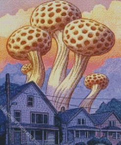 Aesthetic Morel Mushroom diamond painting