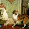 Girl and Dog Special Pleader diamond paintings