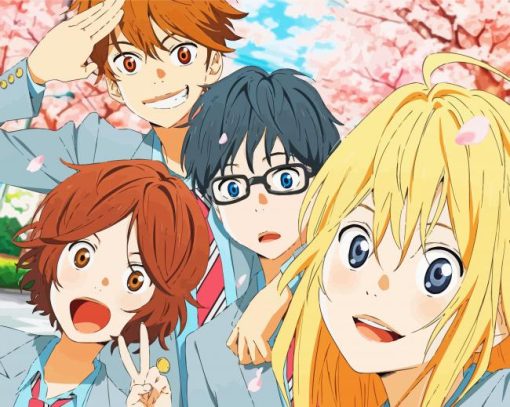 Your Lie In April Characters diamond painting