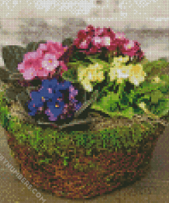 African Violets Diamond painting