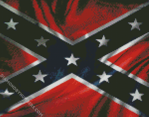 Confederate Flag Paint by Numbers