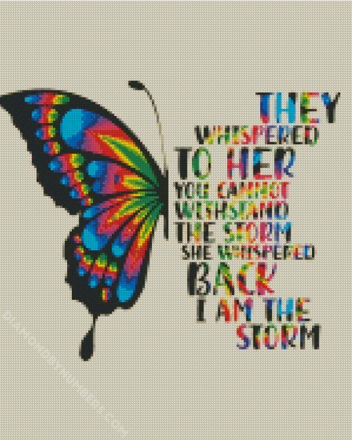 They Whispered To Her Butterfly diamond paintings